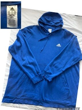 adidas Royal Blue Pullover Hoodie